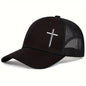 Mesh Cross Baseball Snapback Cap