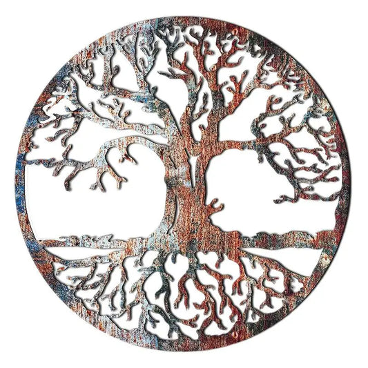 2D Metal Tree of Life Wall Sculpture