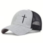 Mesh Cross Baseball Snapback Cap