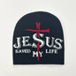 JESUS Letter Jacquard Beanies Hat