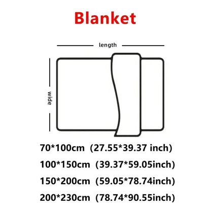 Thick Striped Warm Blanket
