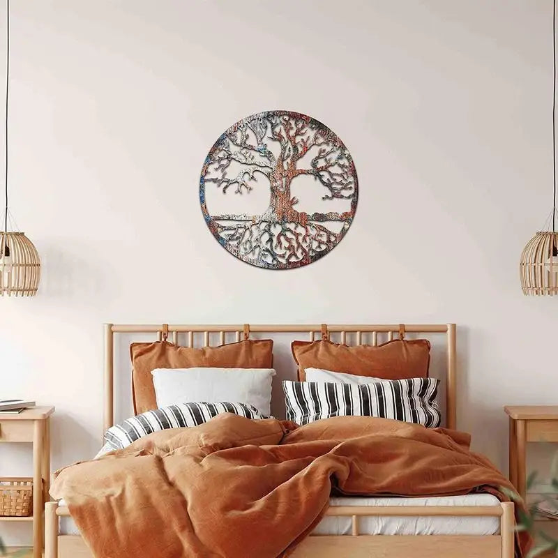 2D Metal Tree of Life Wall Sculpture