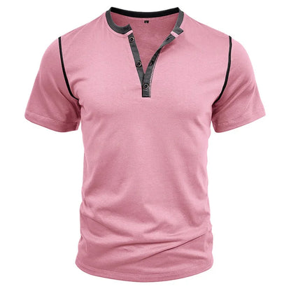 Men Lightweight Summer V-Neck T-Shirt