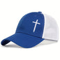 Mesh Cross Baseball Snapback Cap