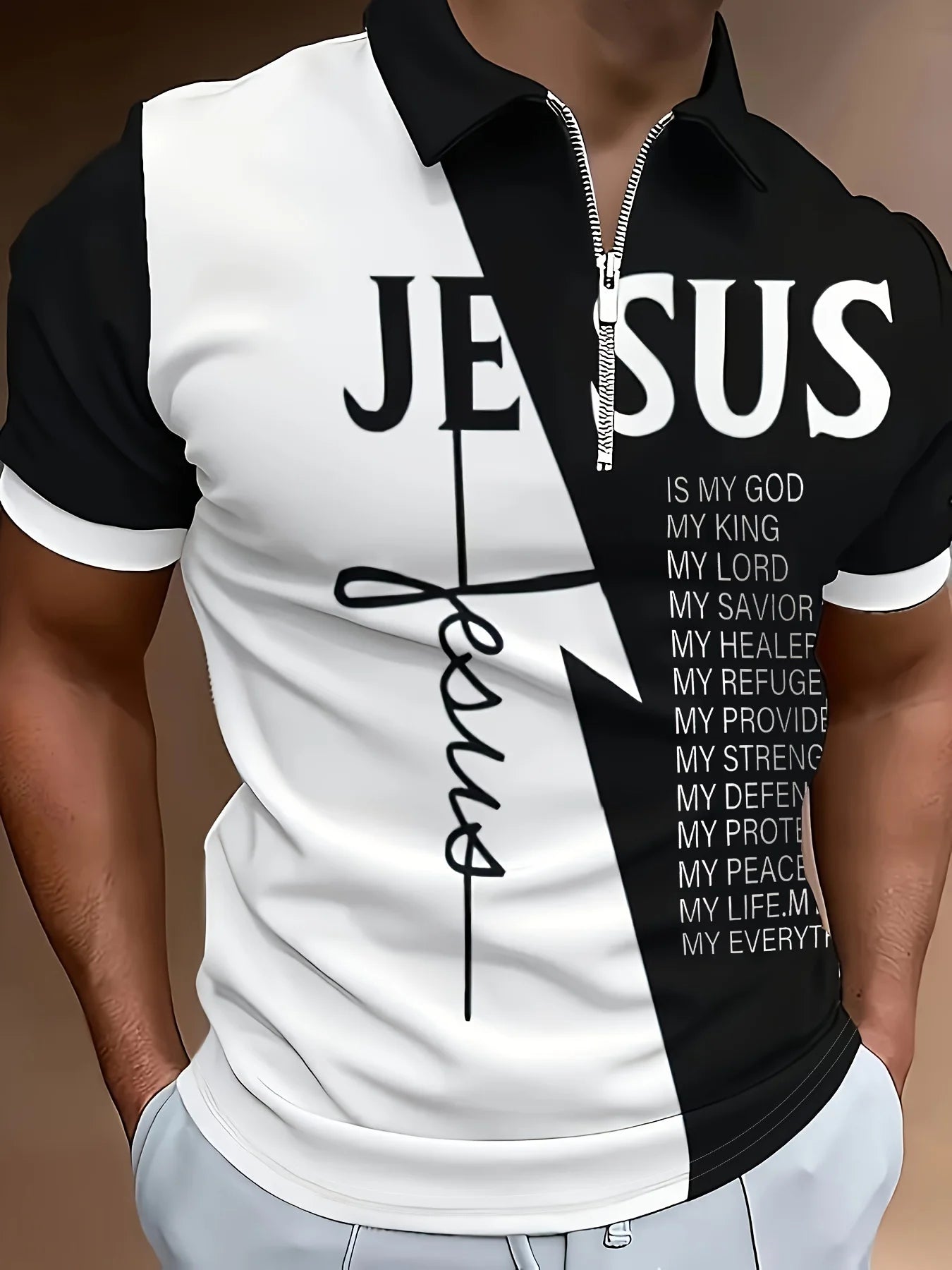 Men's Jesus Polo Shirt