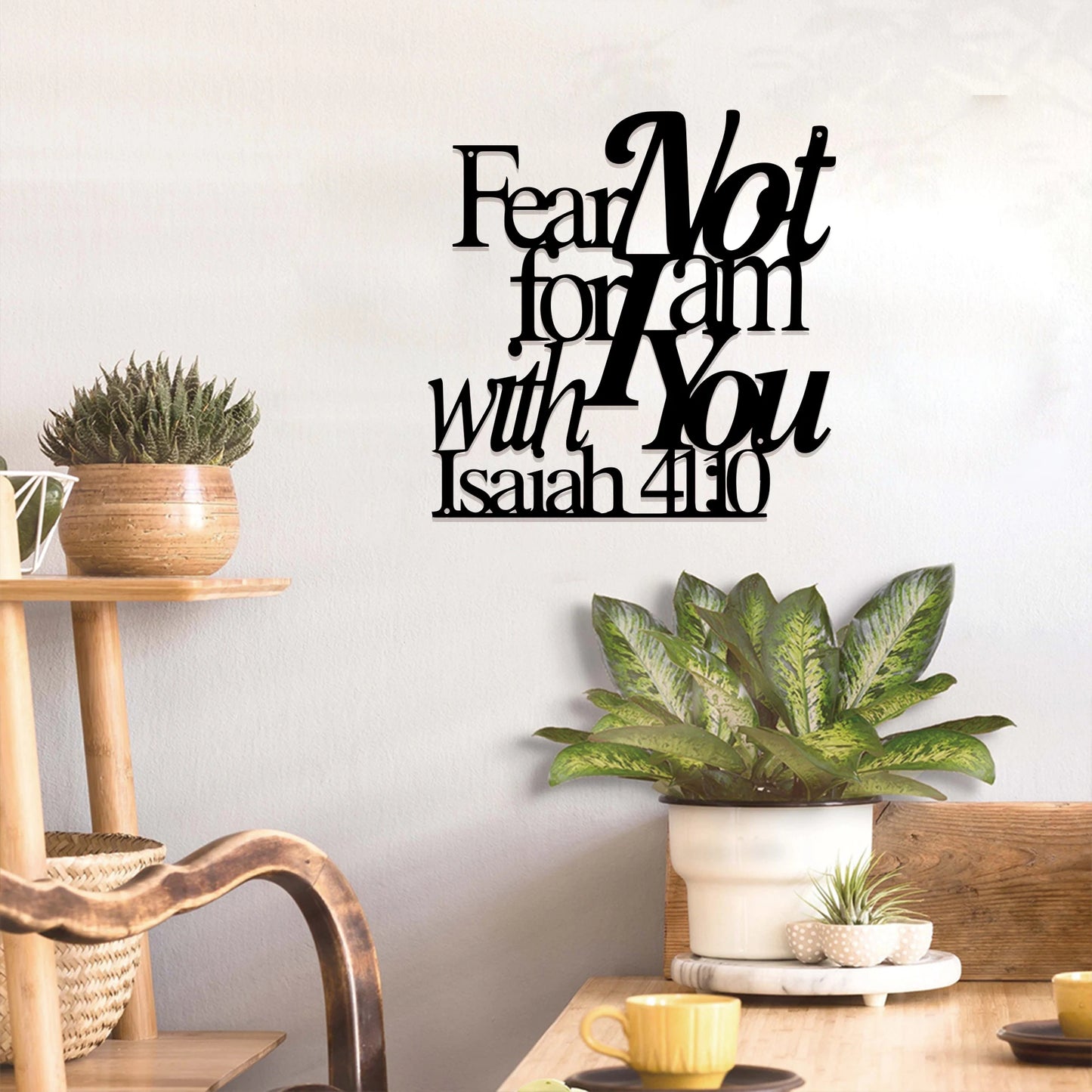 1pc Isaiah 41:10 Metal Bible Verse