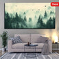 Modern Outdoor Landscape Canvas Wall Art - 1.5 inch thick solid pine wood frame