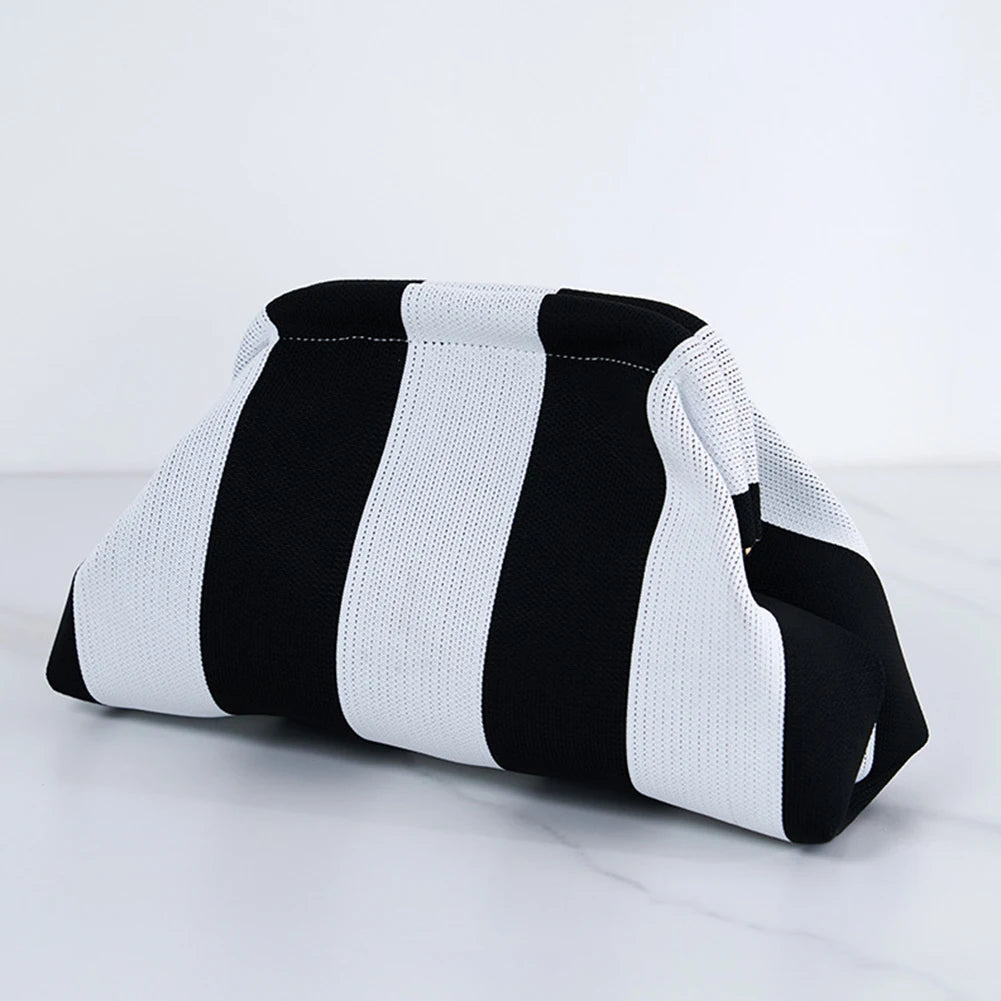 Small Knit/Striped Clutch Handbag