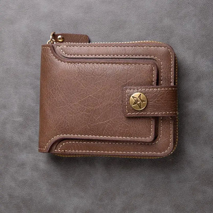 Zippered Leather Wallet
