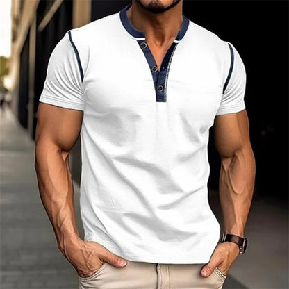 Men Lightweight Summer V-Neck T-Shirt