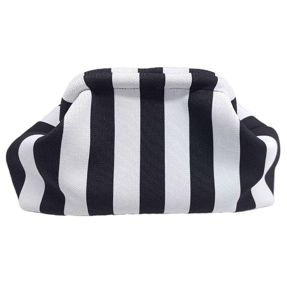 Small Knit/Striped Clutch Handbag