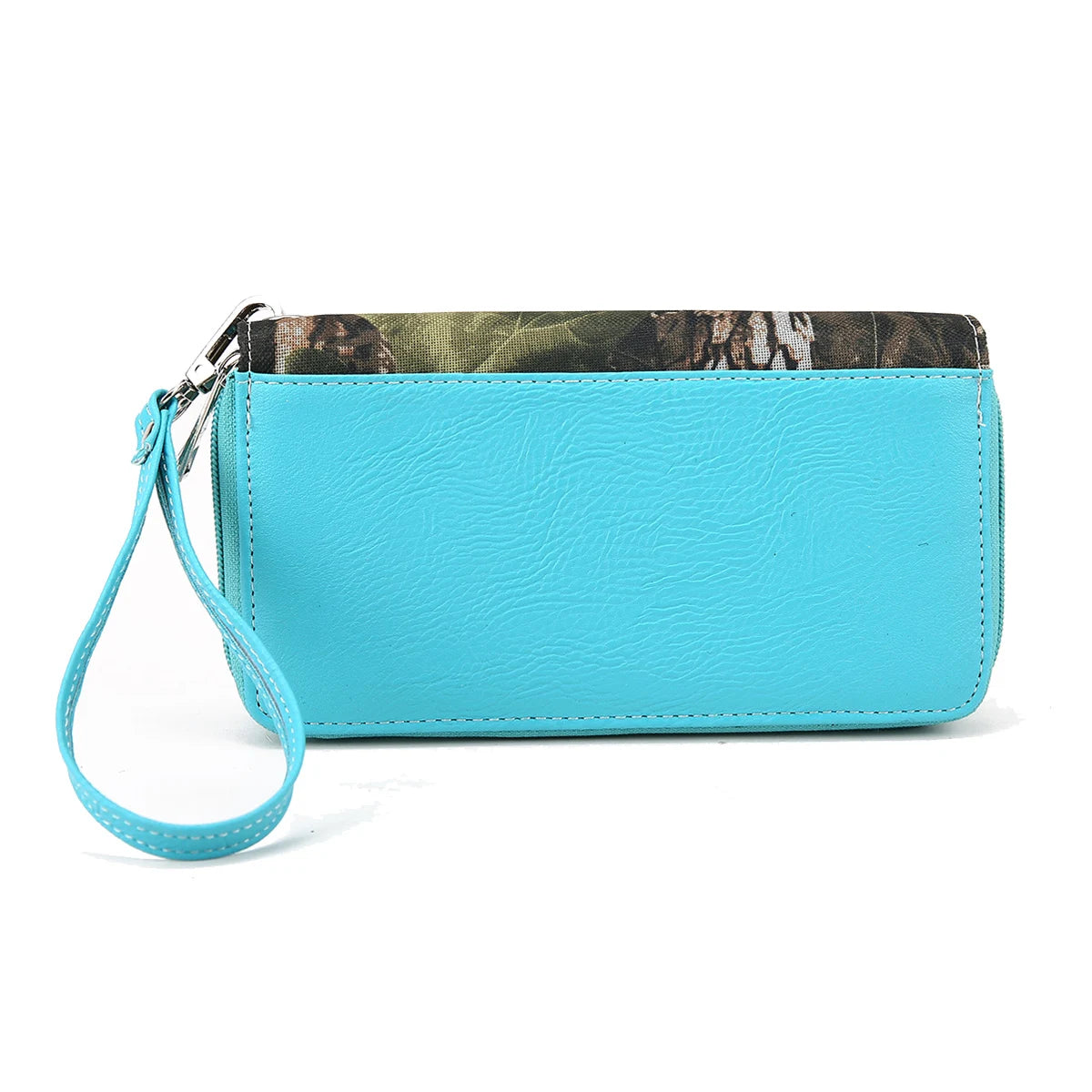 Camouflage W/ Rhinestone Cross Wings Purse W/ Matching Wallet Set