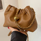 PU Leather Crossbody W/ Chain Shoulder Strap