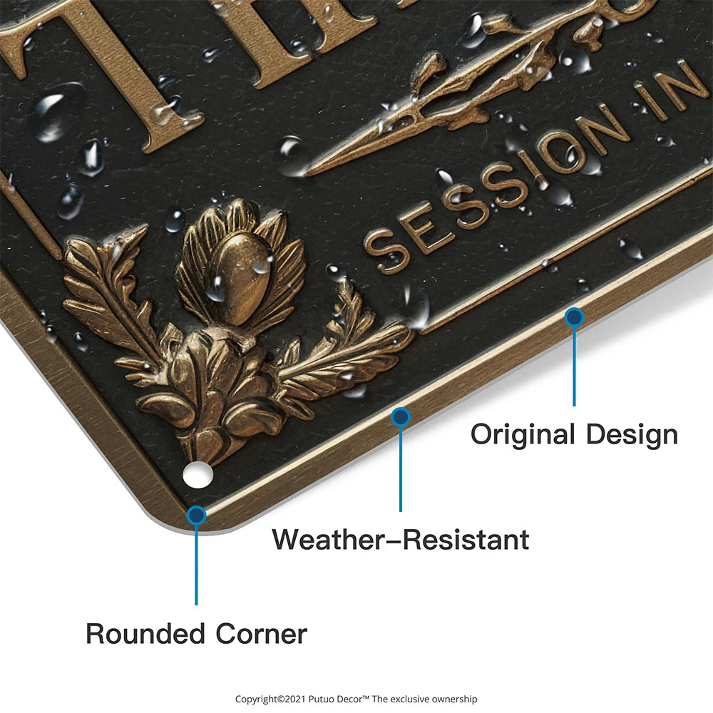 7.8 X 11.8 Inch PORCH THERAPY Vintage Metal Sign