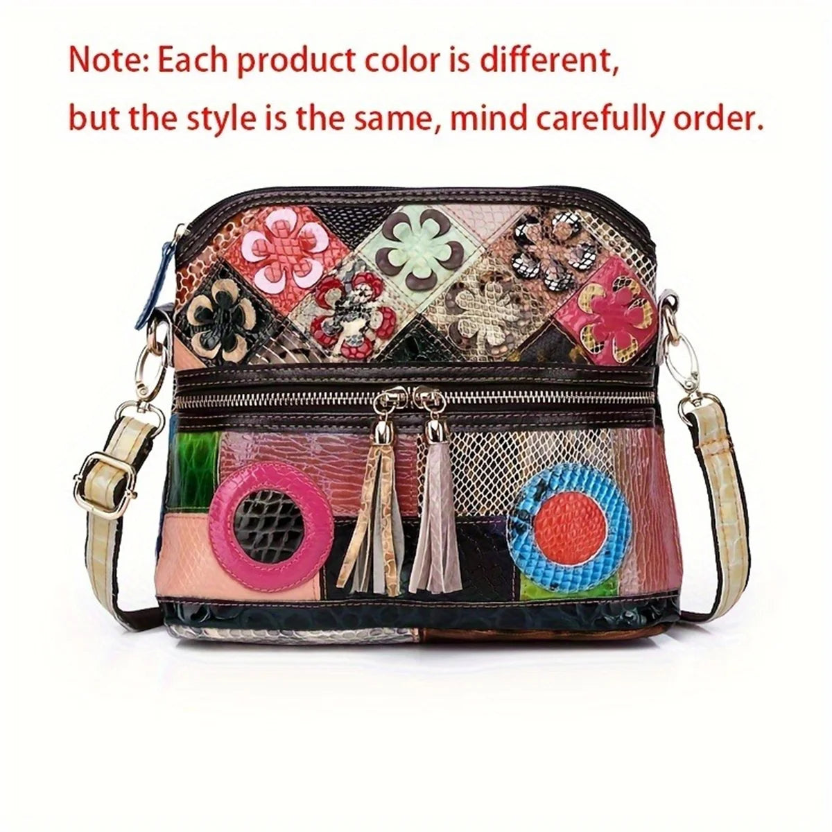 Casual Multi Color Messenger Bag