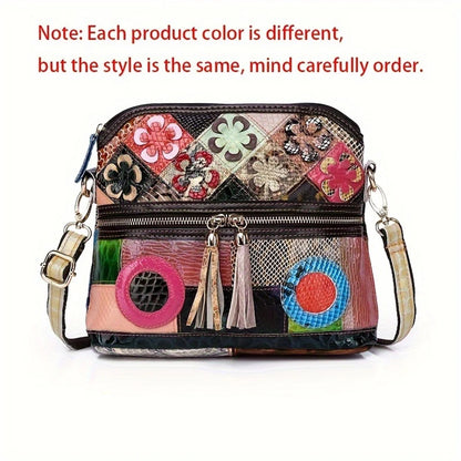 Casual Multi Color Messenger Bag