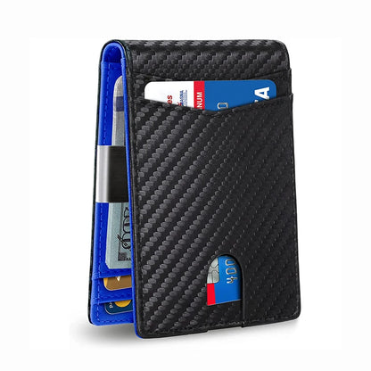 RFID Protection Carbon Leather Wallet