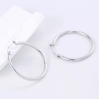 925 Sterling Silver Hoop Earrings