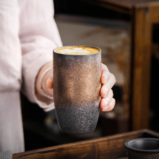8 oz Retro Ceramic Coffee Cup