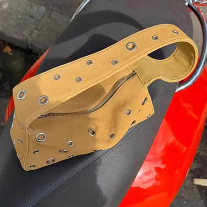 PU Leather Handbag W/ Eyelets