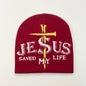 JESUS Letter Jacquard Beanies Hat