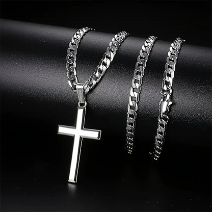 925 Sterling Silver Cross Necklace for Men/Women