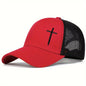 Mesh Cross Baseball Snapback Cap