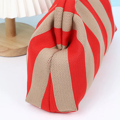 Small Knit/Striped Clutch Handbag