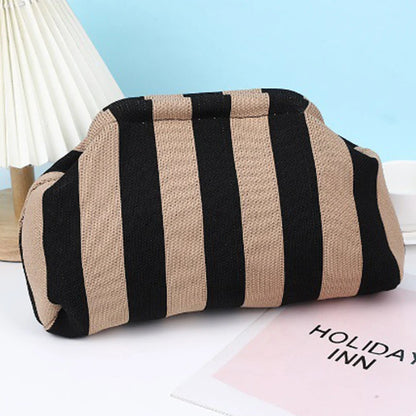 Small Knit/Striped Clutch Handbag